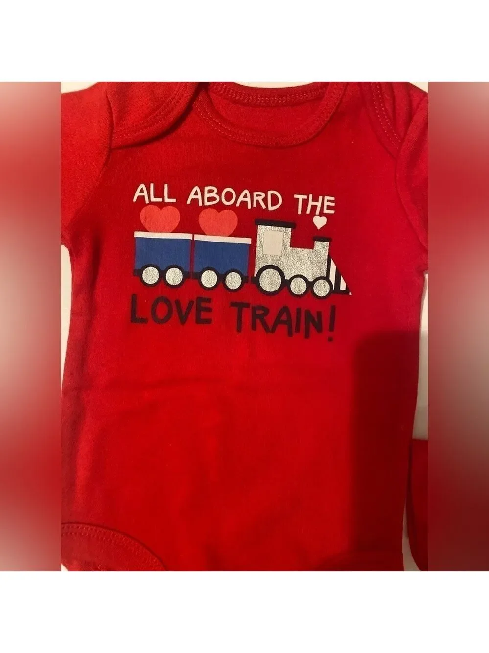 Infant Baby Shirts - Two cute red 0-3 Months One Piece Bodysuits Outfits. NWT